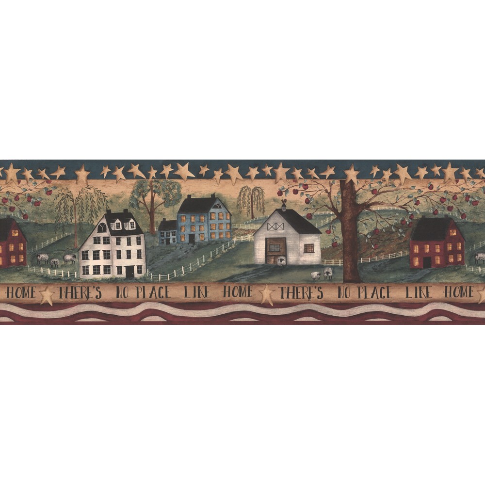 [44+] Primitive Wallpaper Border for Kitchen on