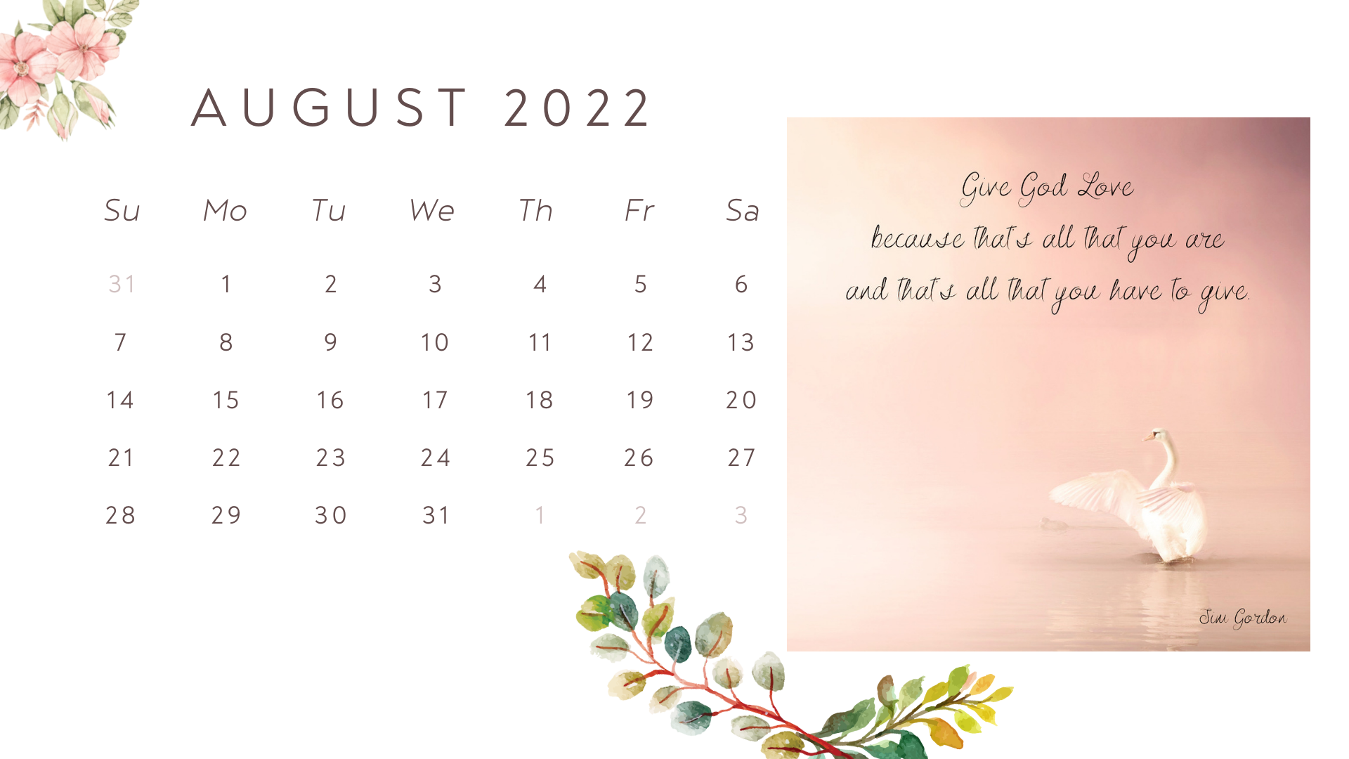 Ilm Calendar Wallpaper