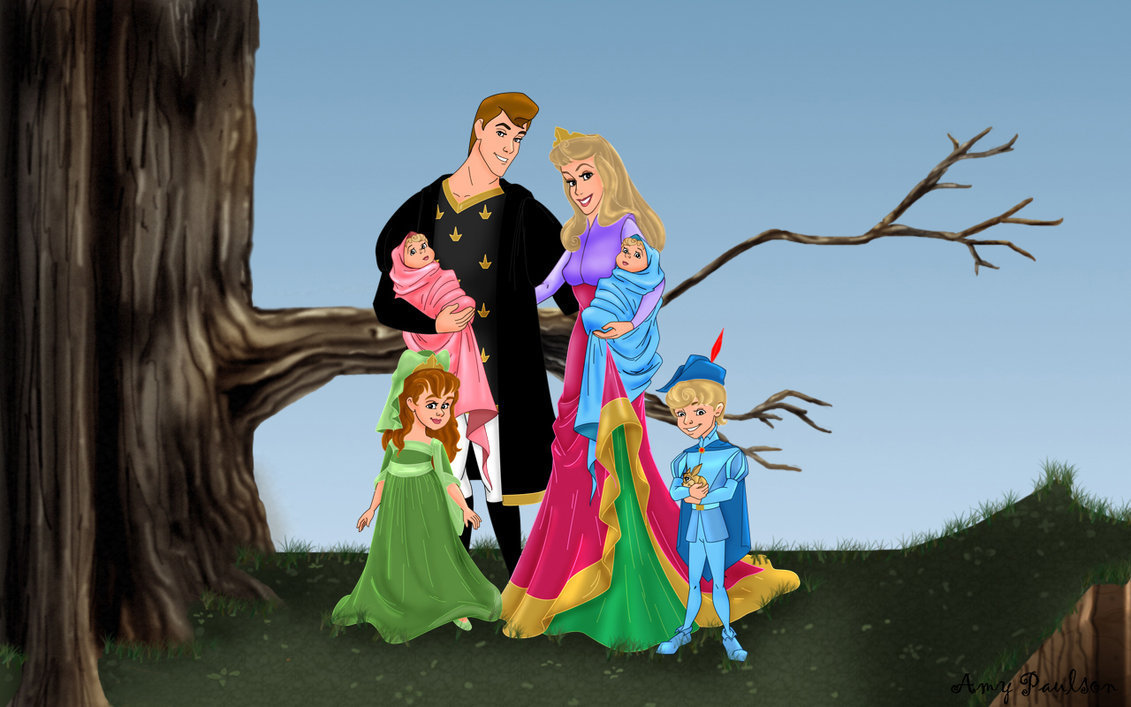 Sleeping Beautys Family Disney Princess Photo