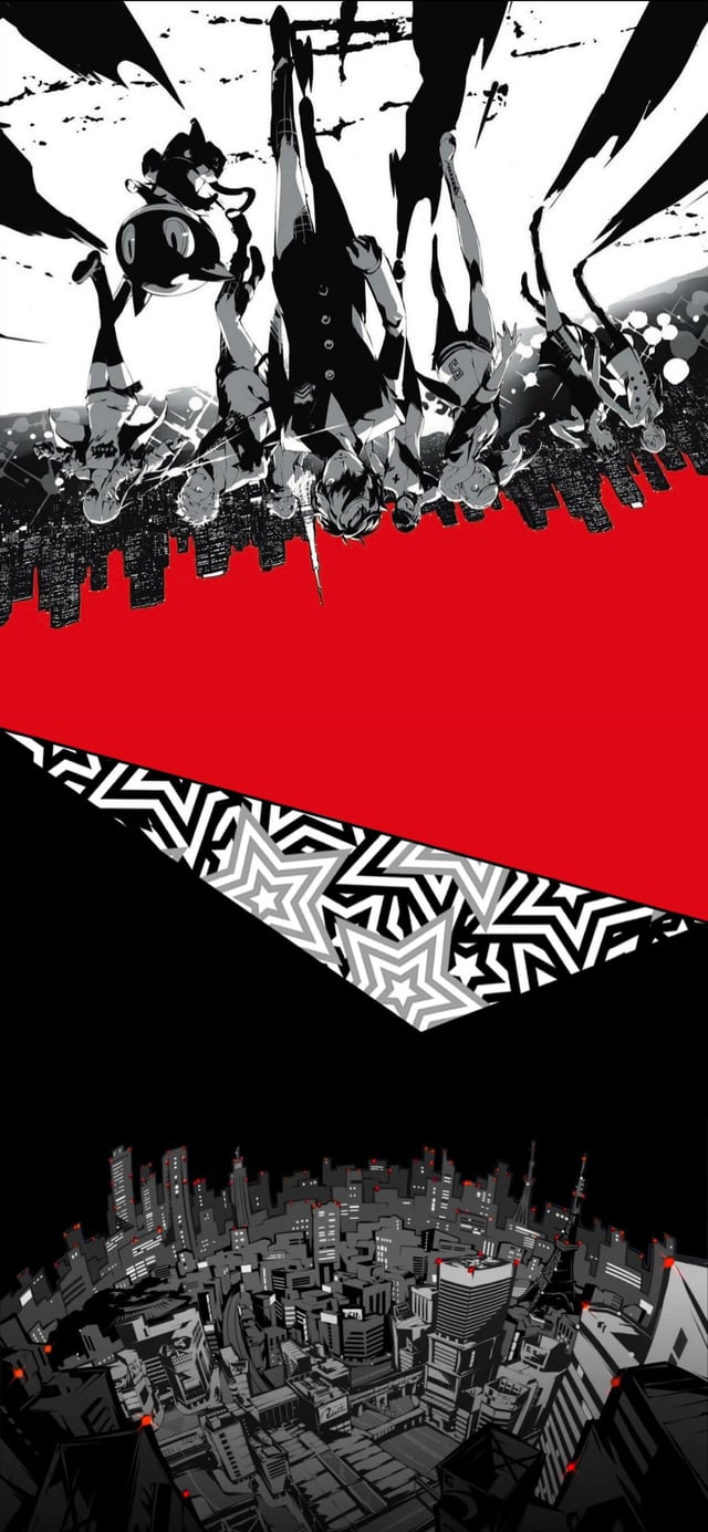 Made This Cool Persona Wallpaper For My iPhone Using Some Random