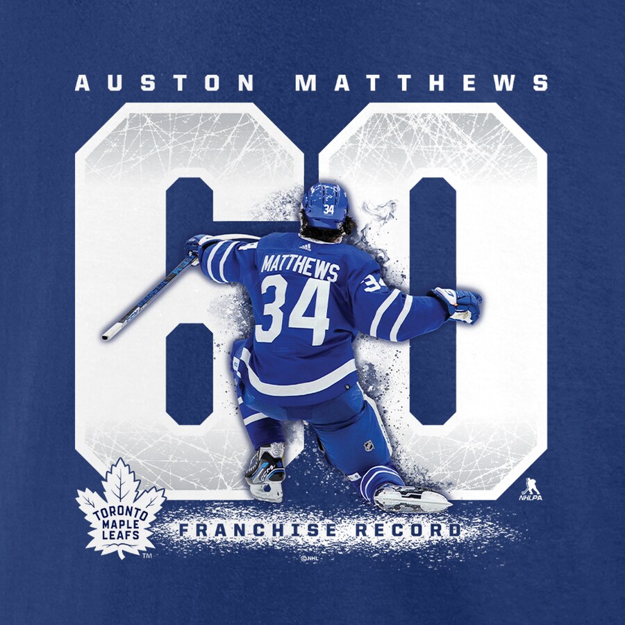 Mens Fanatics Branded Auston Matthews Blue Toronto Maple Leafs Goal Record T Shirt Pi4894000 AltImage Ff 7a90fa9ead52cddaacdealt4 Full Wallpaper