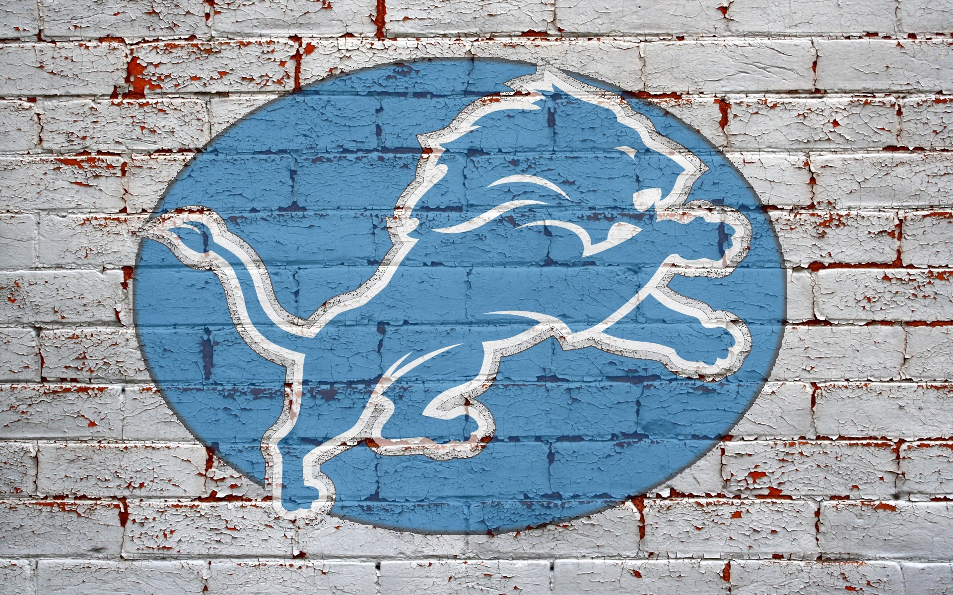 lions detroit wallpaper brick logo grey 1920x1200