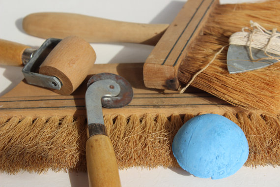 Items Similar To Vintage Wallpaper Tool Kit Craft Abc American Brush