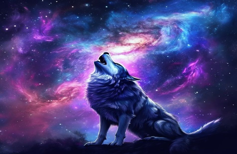 Galaxy Wolf Wallpaper