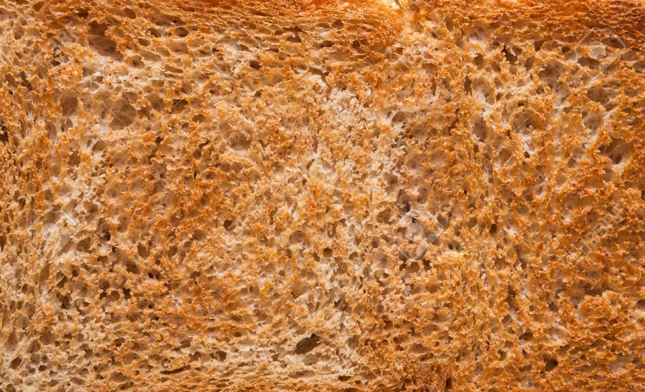 White Bread Toast Texture Background Closeup Top Stock