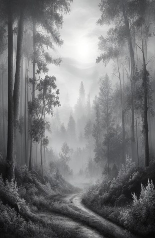 Black And White Nature Wallpaper