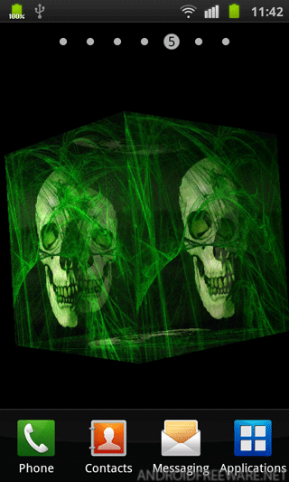 3d Skull Live Wallpaper For Your Android Phone
