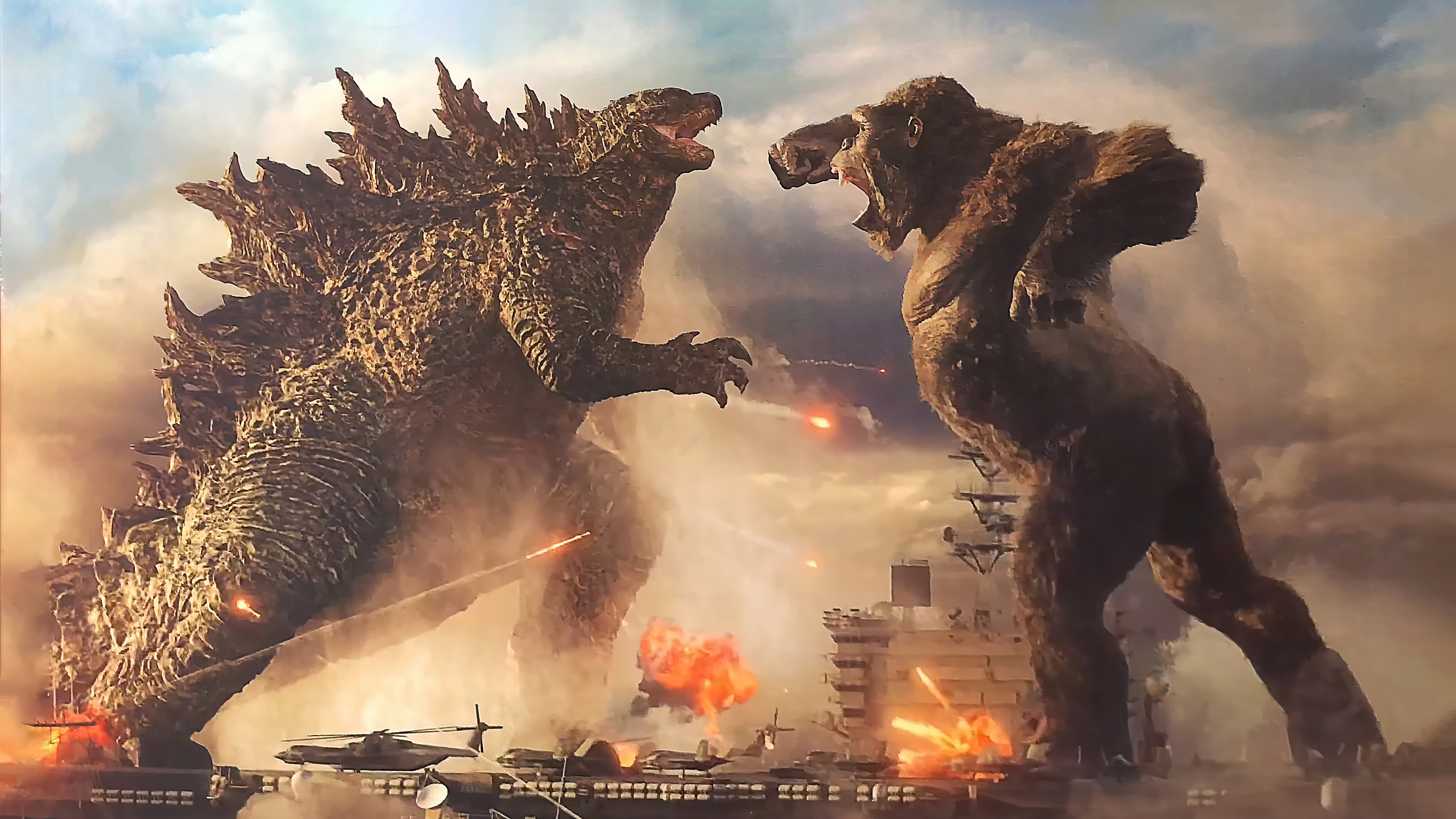Wallpaper 4k Godzilla Vs King Kong