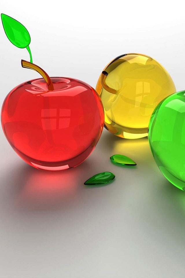 Apple 3d color apple iphone 4 [640x960