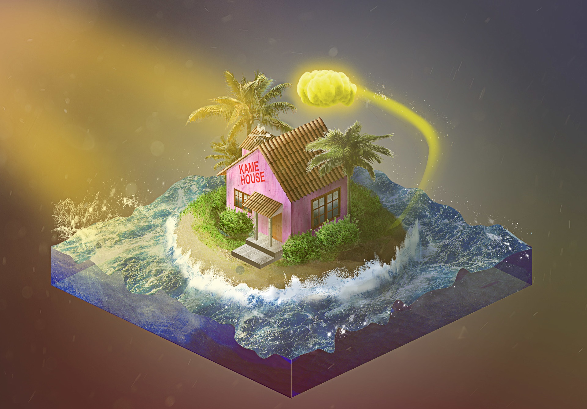 Dragon Ball HD Kame House Wallpaper