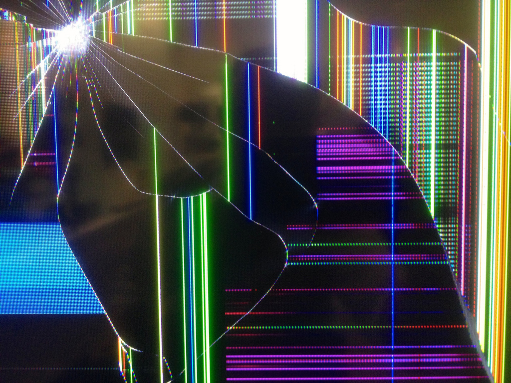 Tv Broken Screen Wallpaper As Well Shattered Glass Further