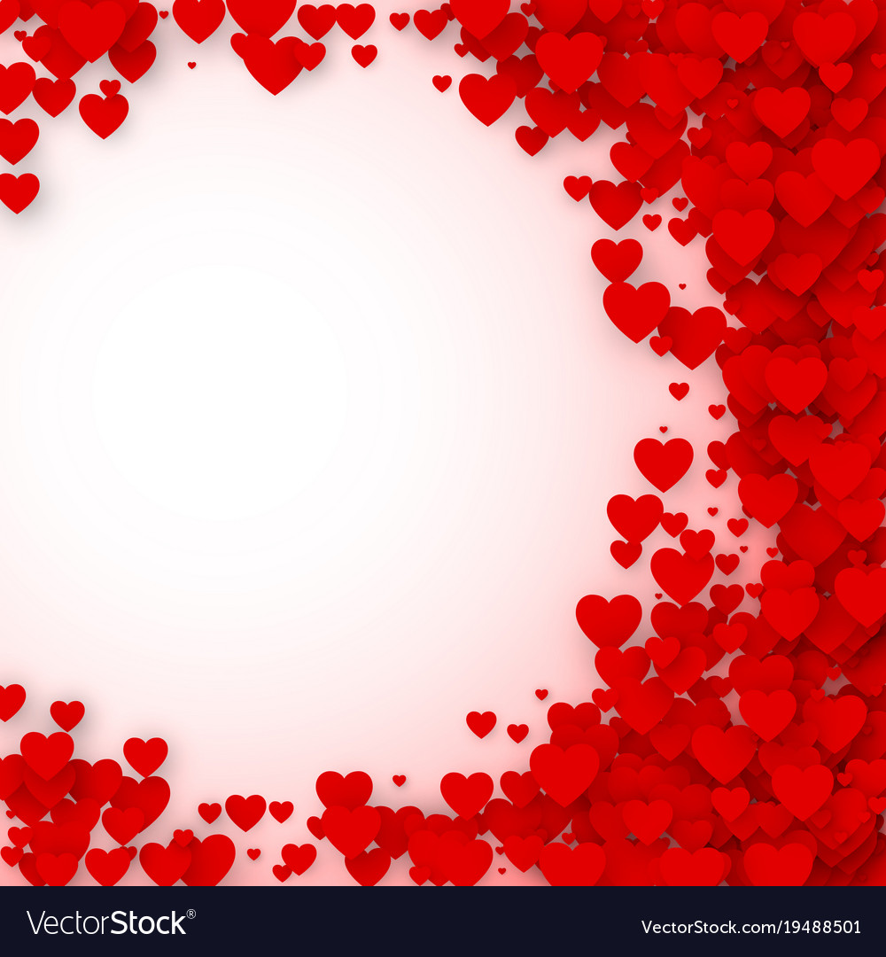 Valentines Day Card Cover Concept Background Vector Image