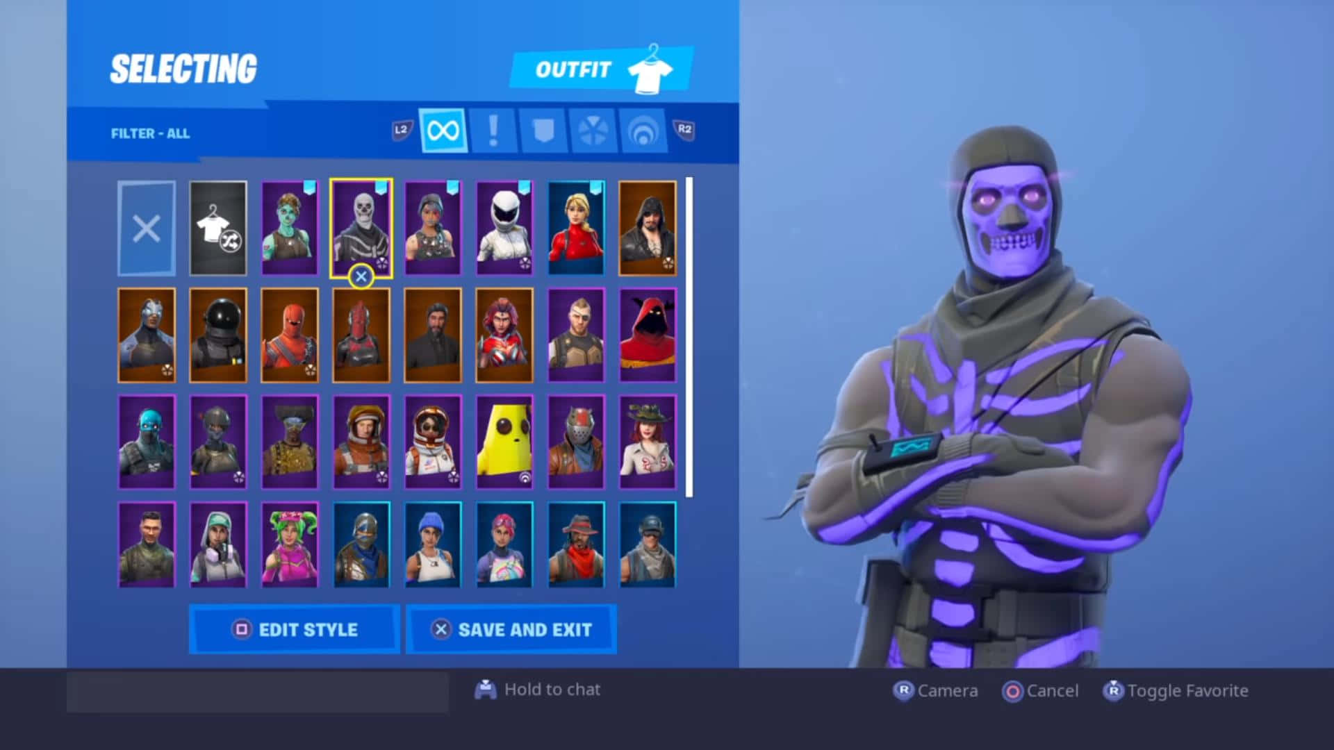 Purple Skull Trooper Wallpaper