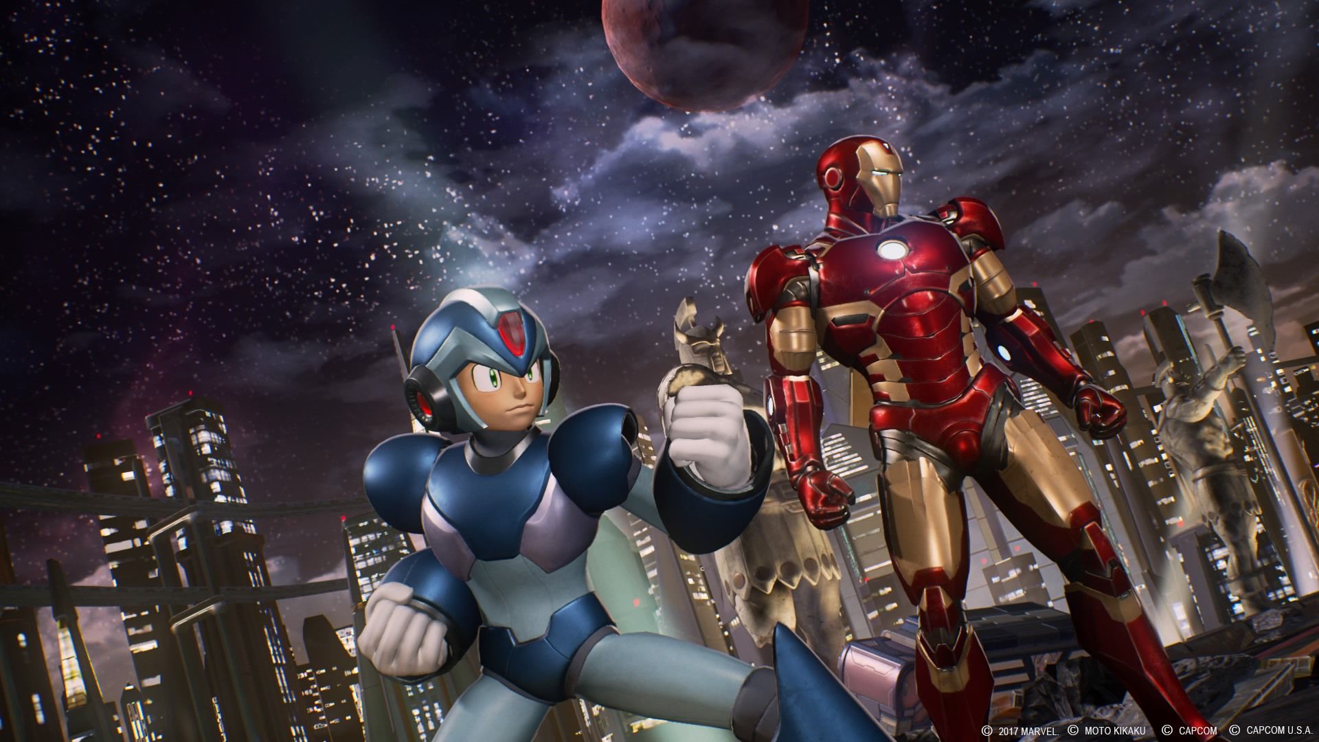 Cool Mega Man And Iron Marvel Vs Infinite Wallpaper