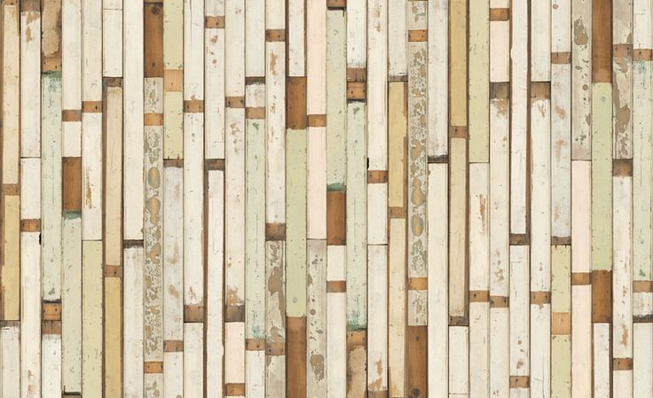 Faux Reclaimed Wood Wallpaper