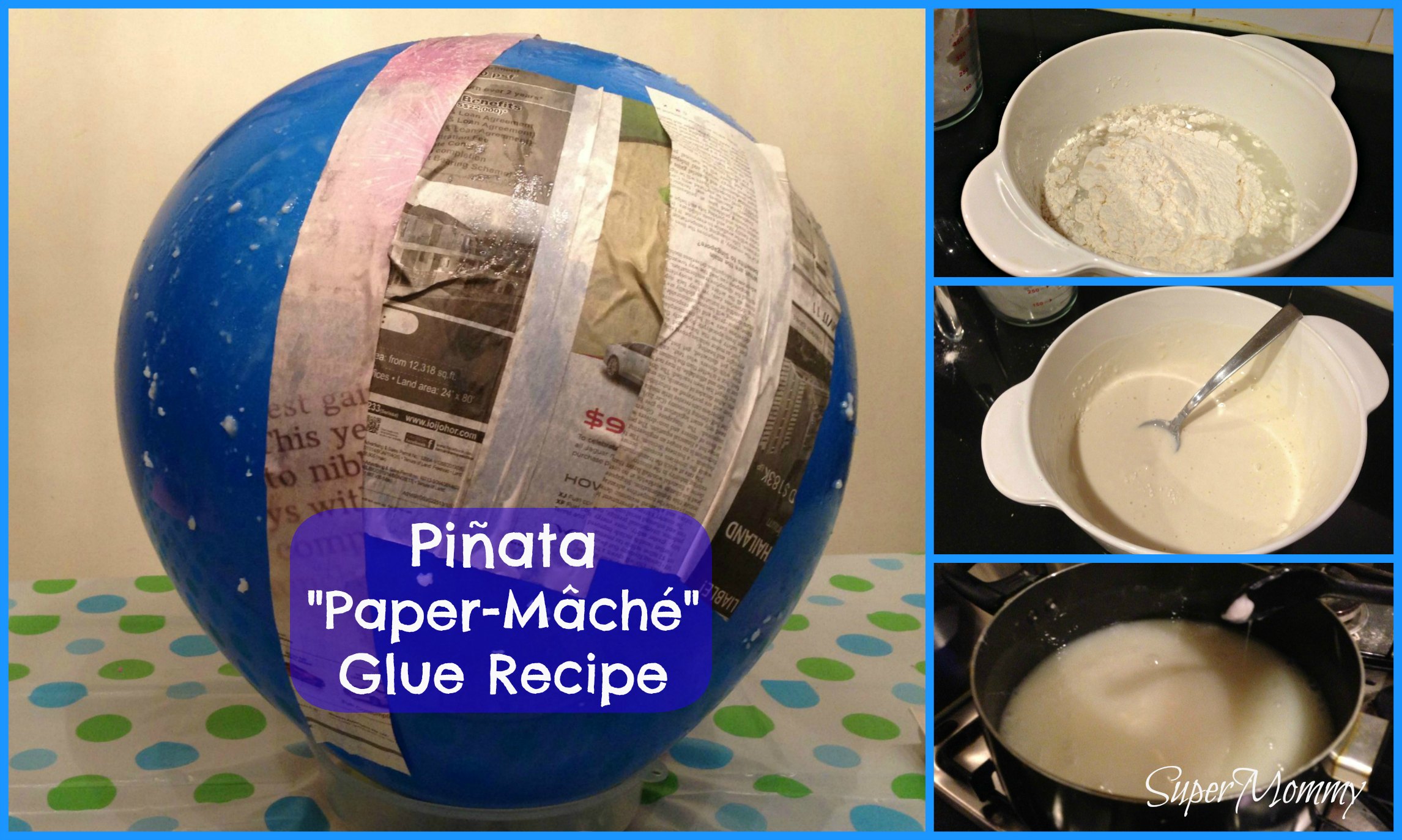 Making The Paste Glue For Your Paper Mache Pinata Is Really Easy And