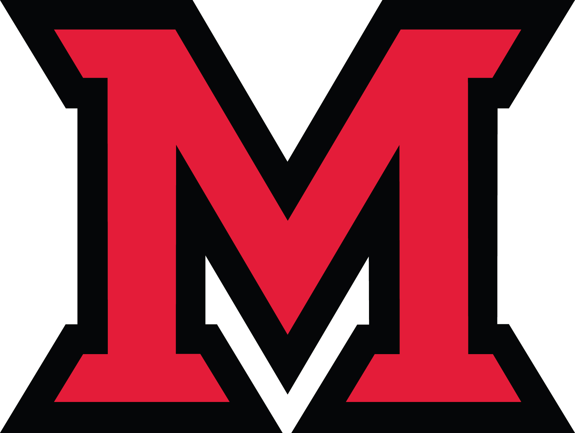 Logo Beveled M Miami University