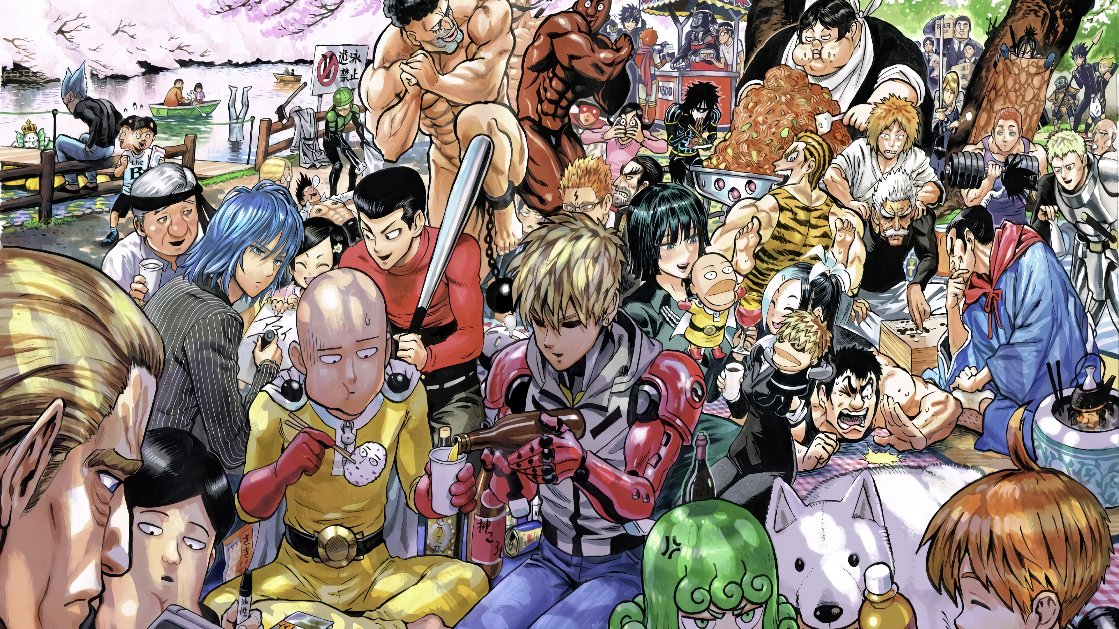 One Punch Man Heroes Characters 4K Wallpaper 6863