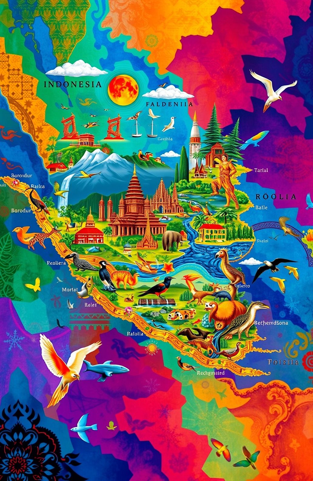 Wallpaper Peta Indonesia