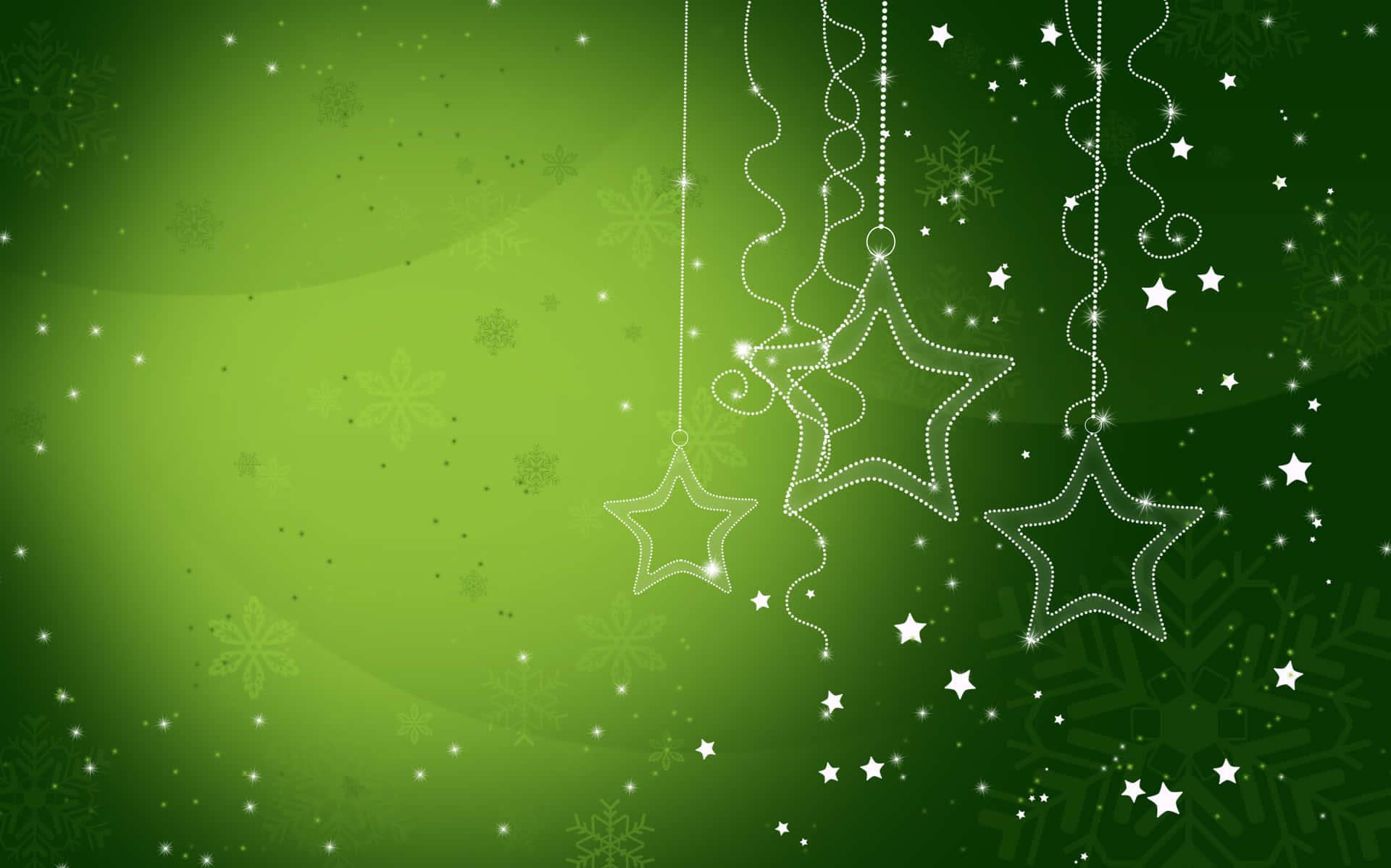 Download Christmas Background With Stars And Snowflakes Wallpaper