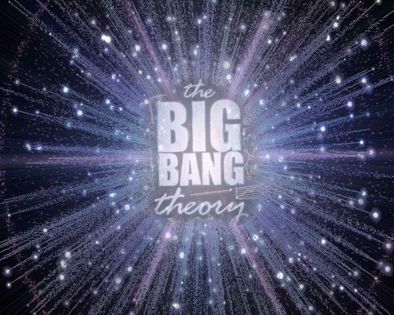 The Big Bang Theory Title Explosion Wallpaper