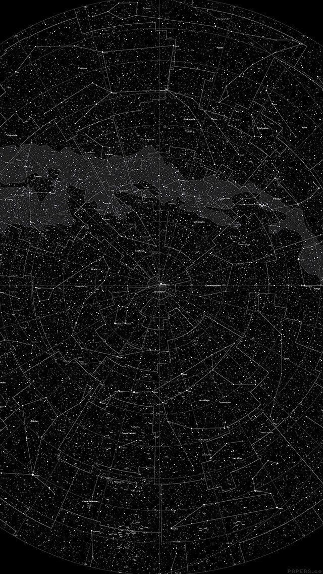 iPhone Wallpaper Ios8 Vj04 Space Star Map Pattern Dark