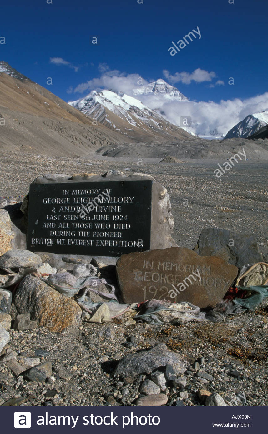 Memorial Area To George Leigh Mallory And Andrew Irvine At The