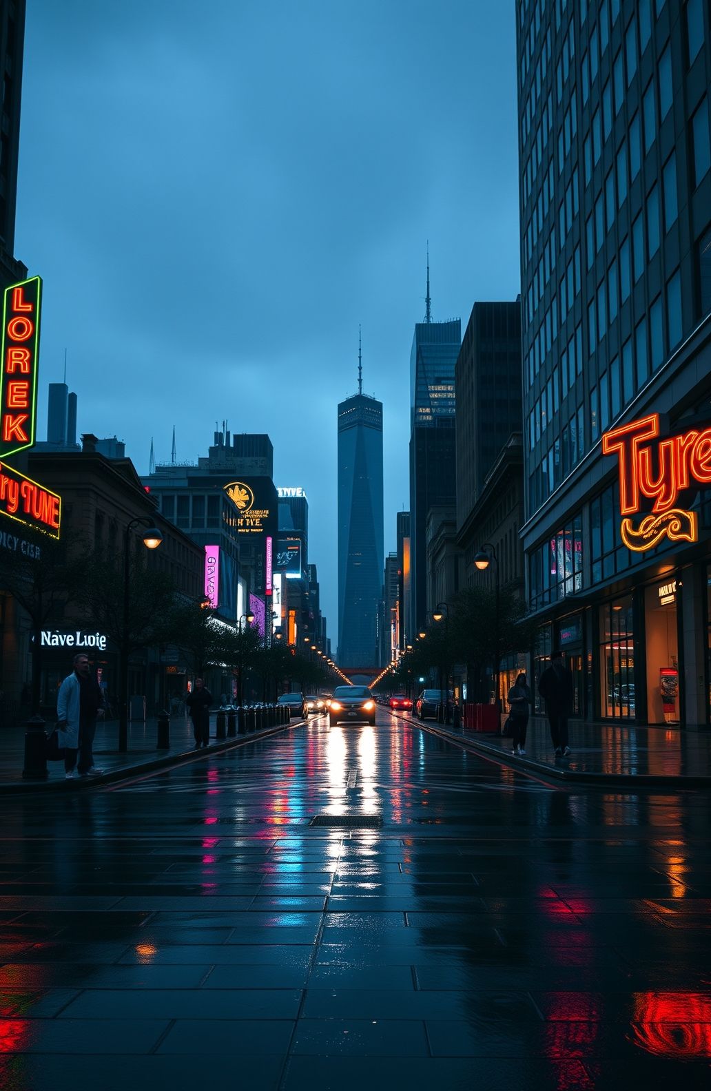 City Rain Wallpaper