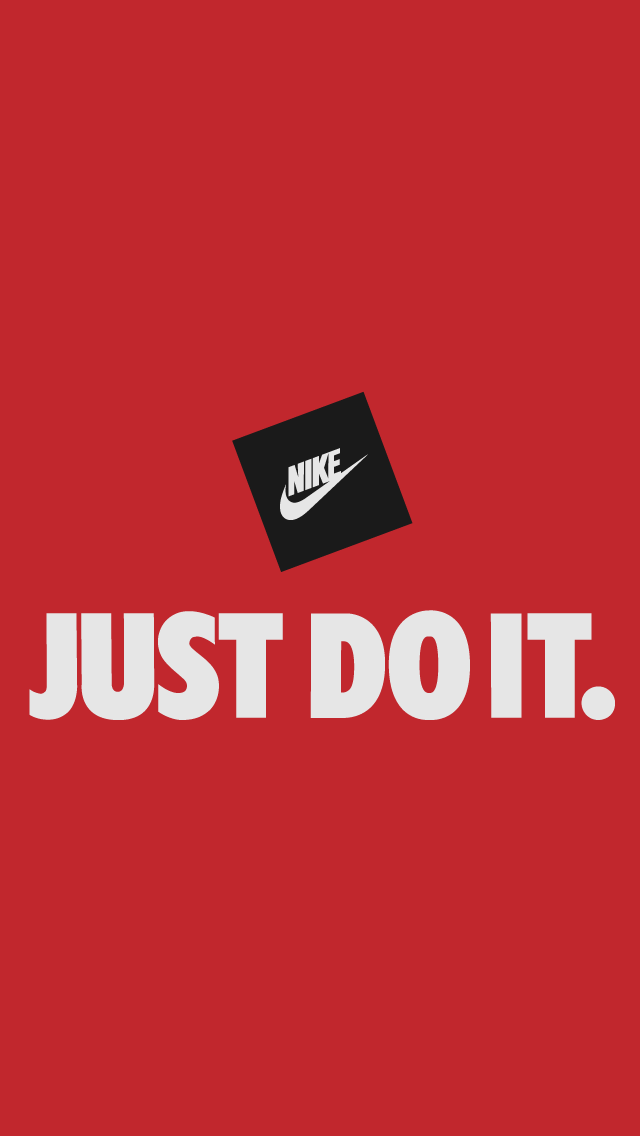 Nike Just Do It Red Best iPhone 5s Wallpaper