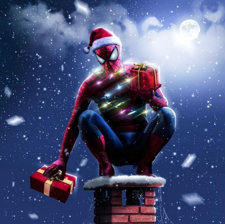 SpiderMan Iron Man Marvel Cinematic Universe Iron Spider Kawaii Spiderman  superhero christmas Decoration desktop Wallpaper png  PNGWing