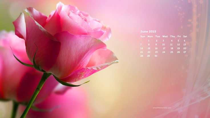 June Desktop Wallpaper Calendar Templates