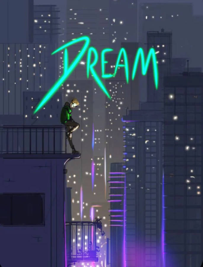 Download Minecraft Dream City Nightscape Art Wallpaper
