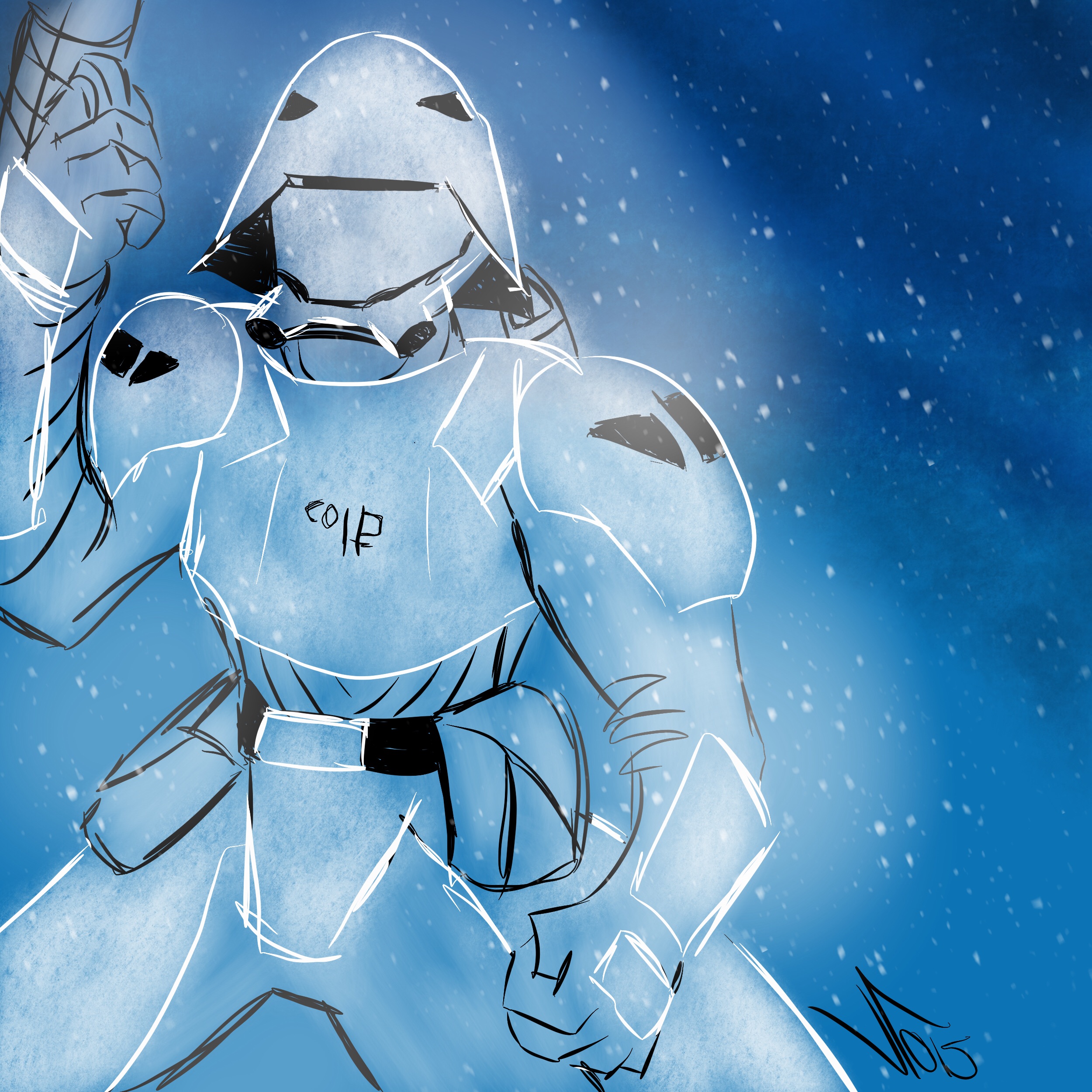 Star Wars Month Sketch New Snow Trooper By Towrydesigns