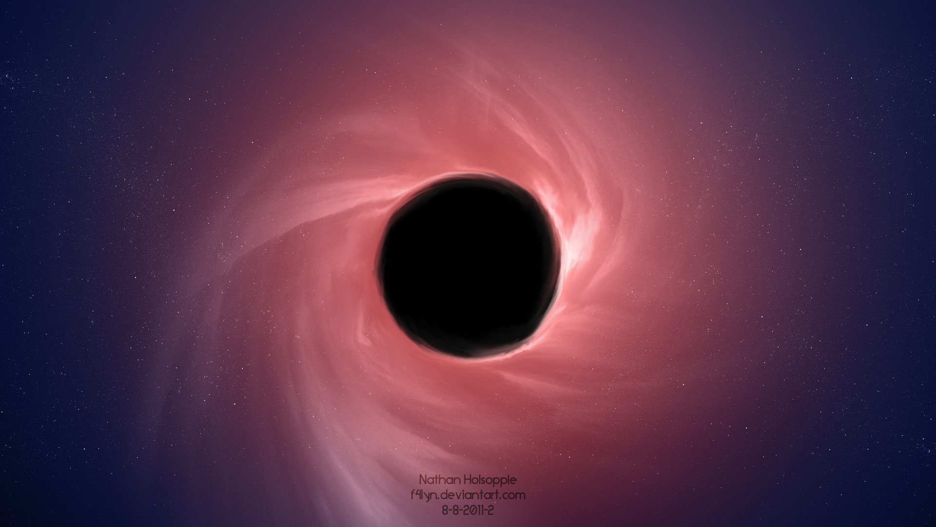 Outer Space Black Hole Scenes Wallpaper Background