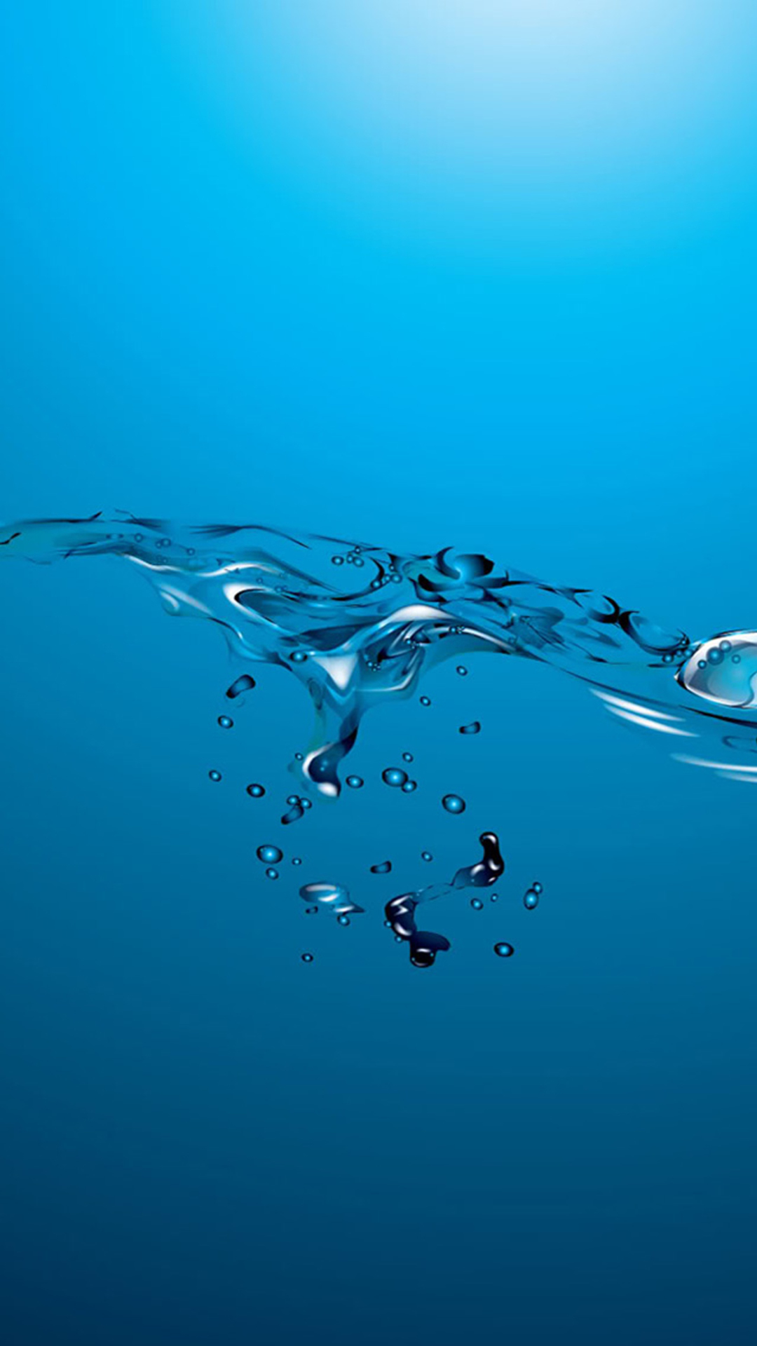 Abstract Ocean Water Splash iPhone Wallpaper