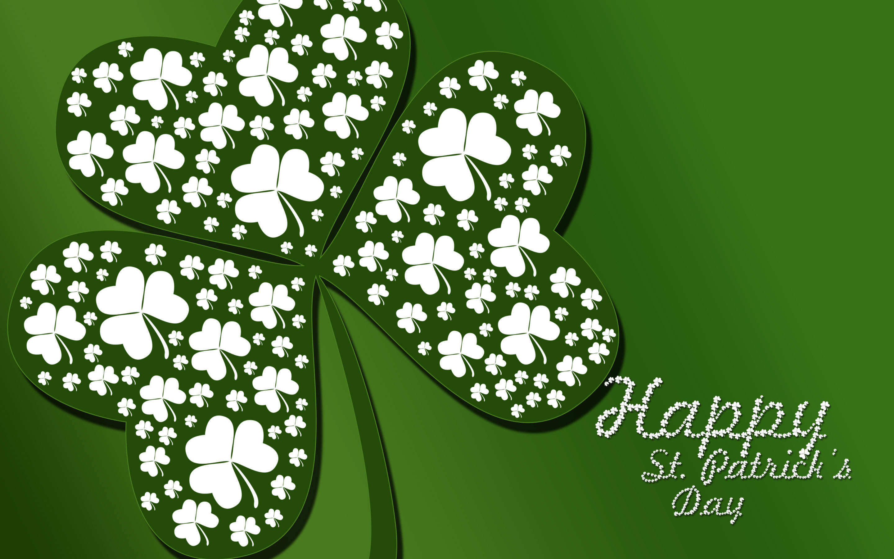 Green Clover Holiday St Wallpaper
