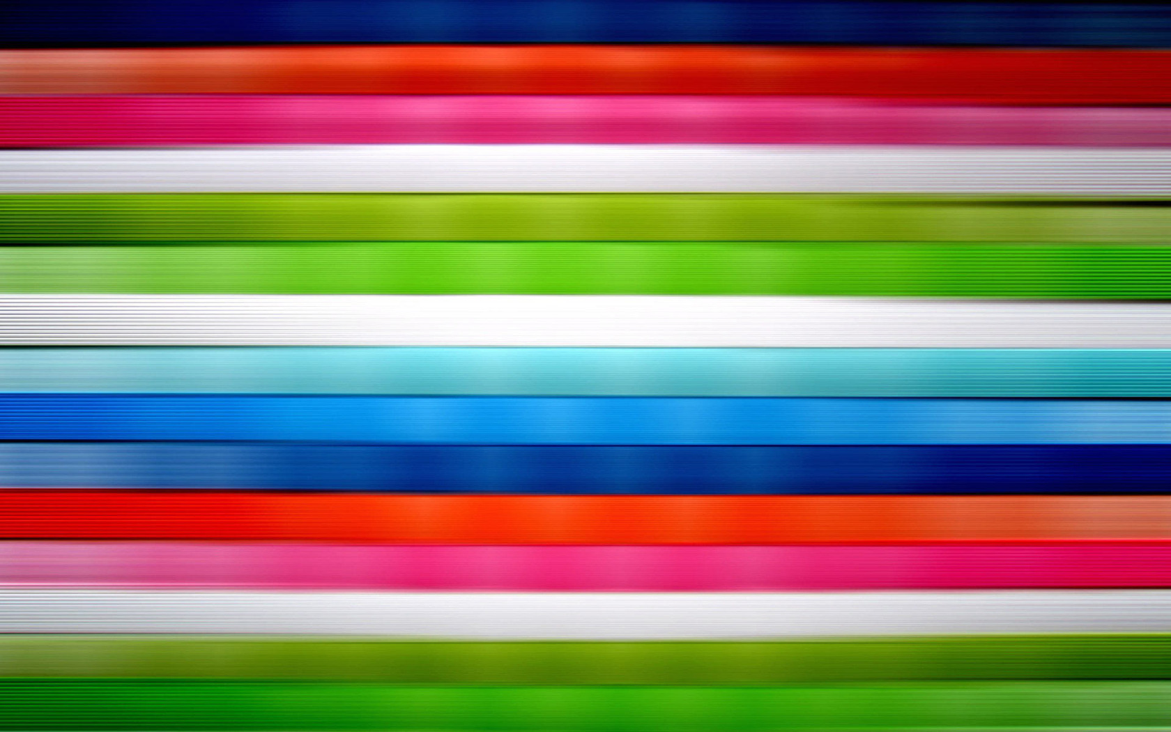 Horizontal Vivid Colored Stripes Wallpaper