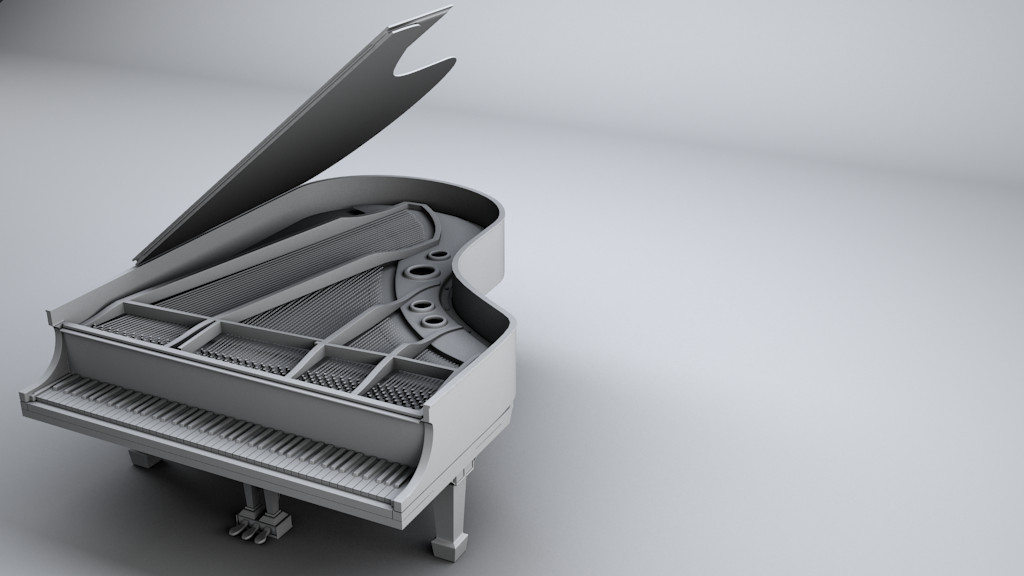 Steinway And Sons Baby Grand Piano By Bewsii