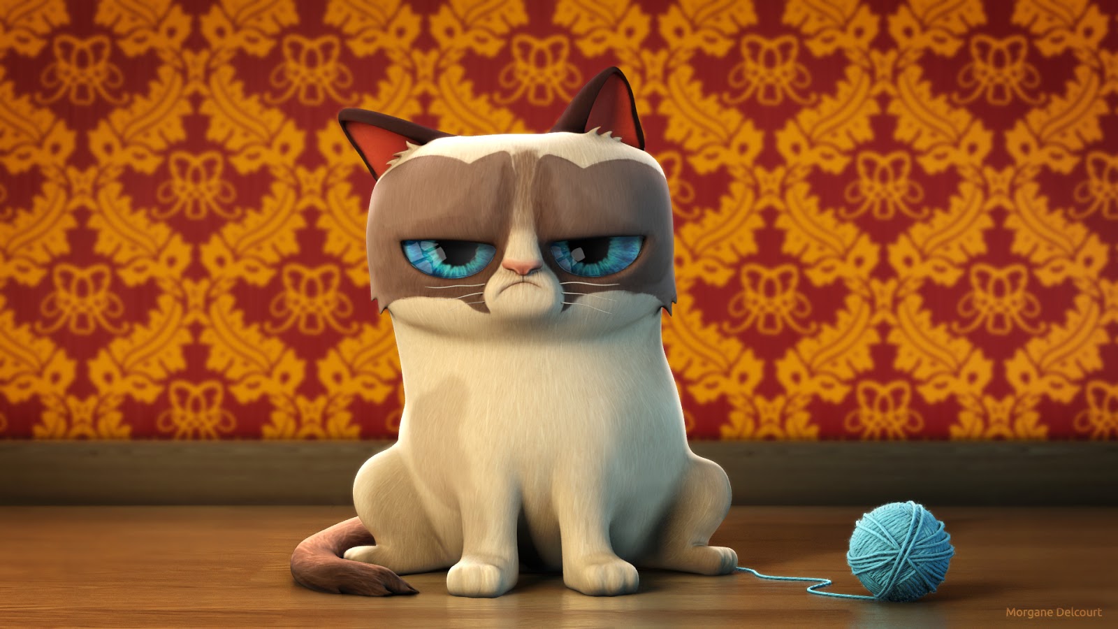 Grumpy Cat 3d Design From Another Dimensi