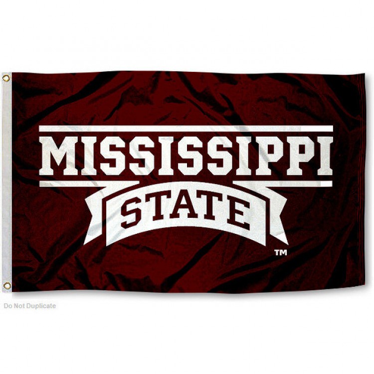 Mississippi State University Script Flag Our