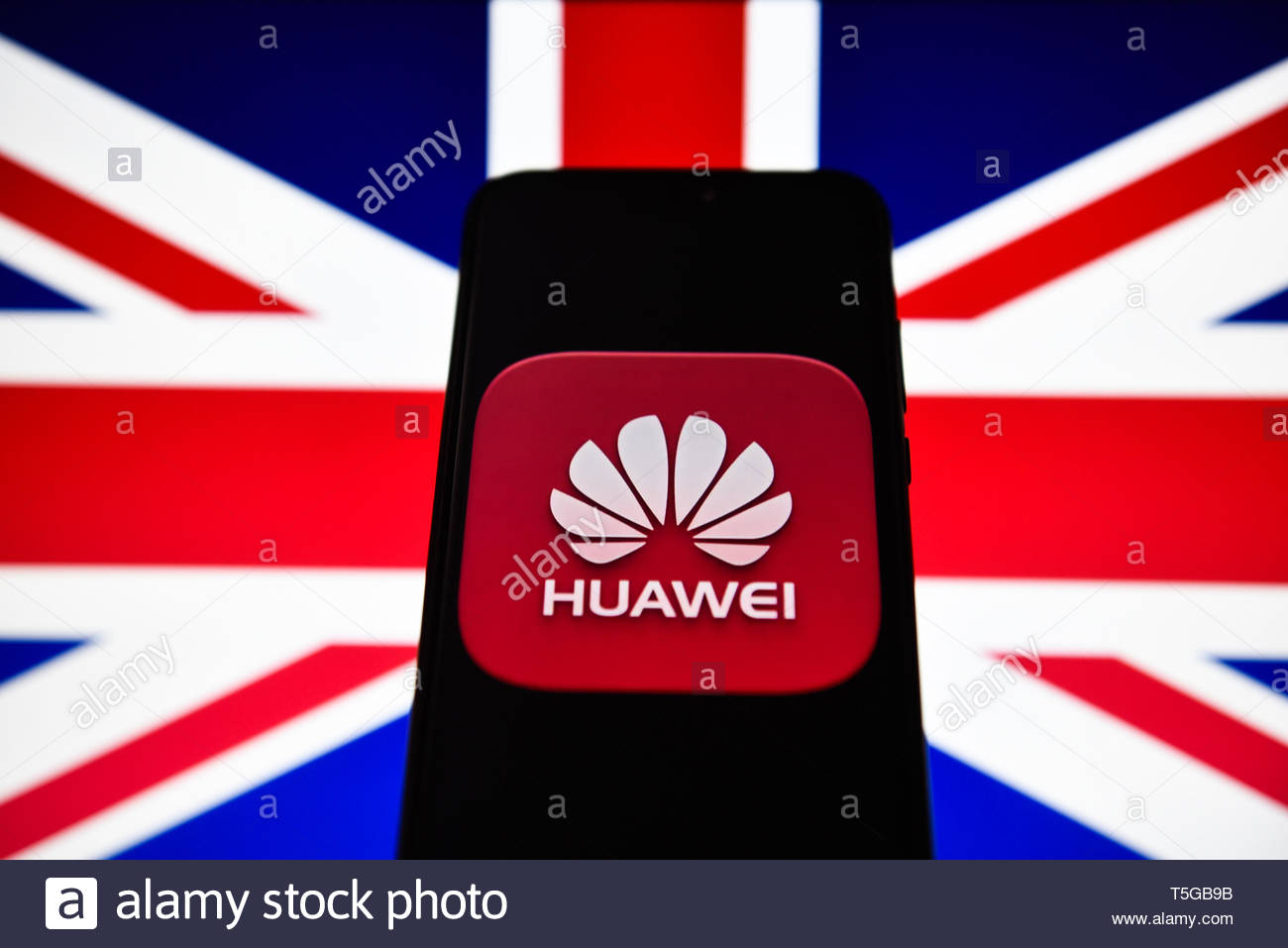 Portugal 24th Apr In This Photo Illustration A Huawei Logo