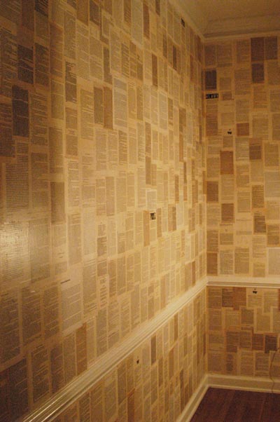 Wallpaper Made From Books Saucydwellings