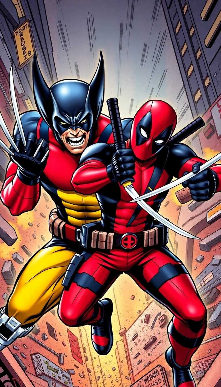 Wolverine And Deadpool Wallpaper