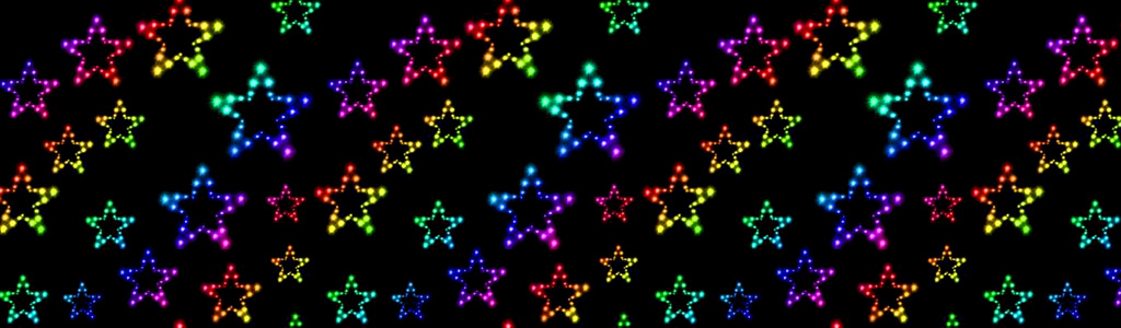Awesome Colorful Stars Background Header