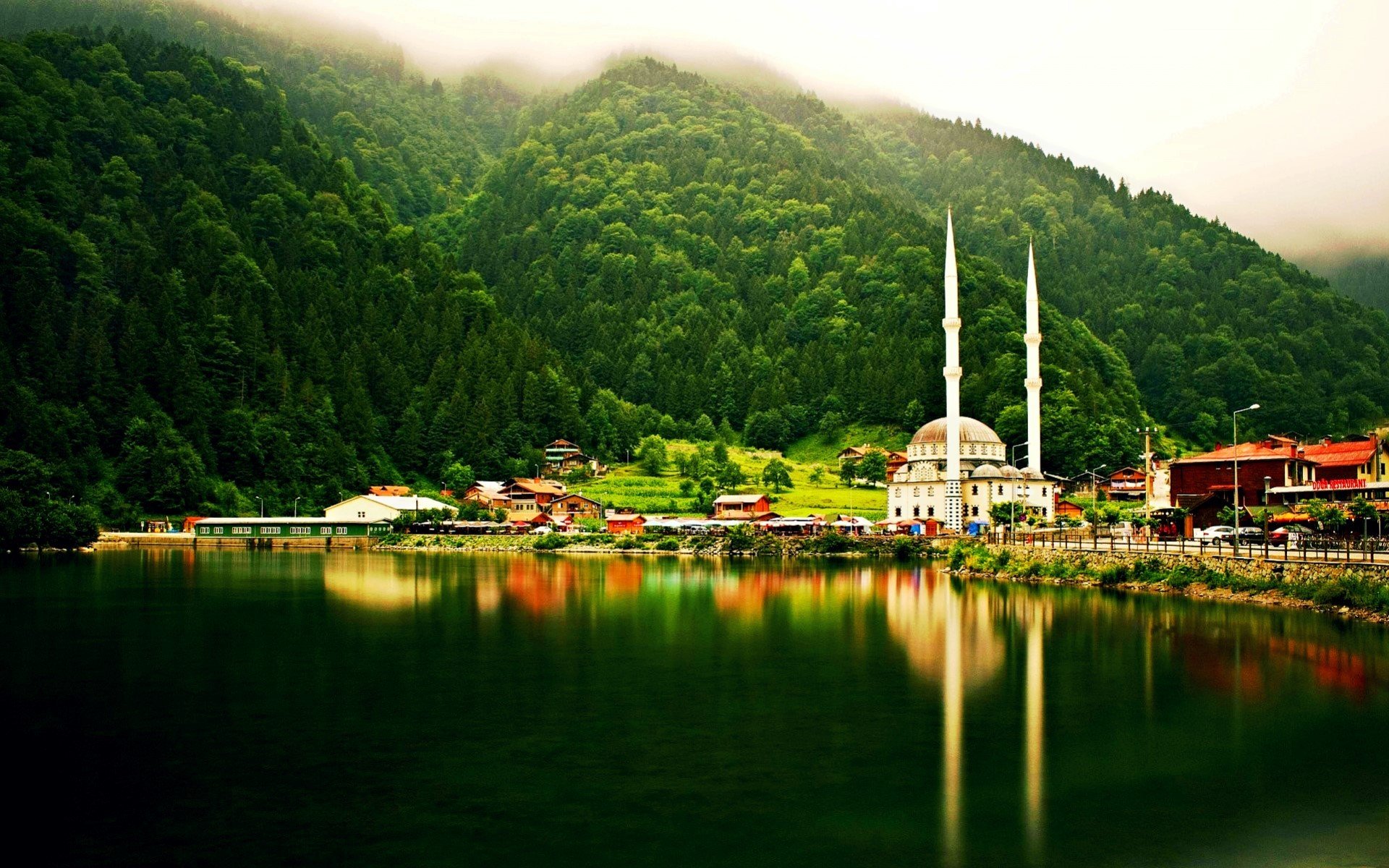 Nature Landscape Turkey Uzung L Trabzon Mosque