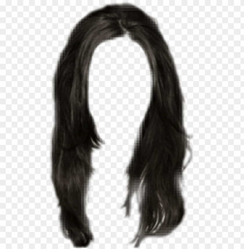 Hair Hairblack Black Wig Peruca Lace Cabello Largo Hombre Png