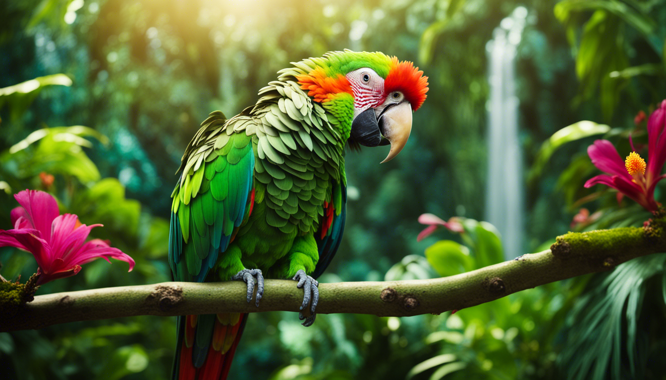 Green Parrot Wallpaper