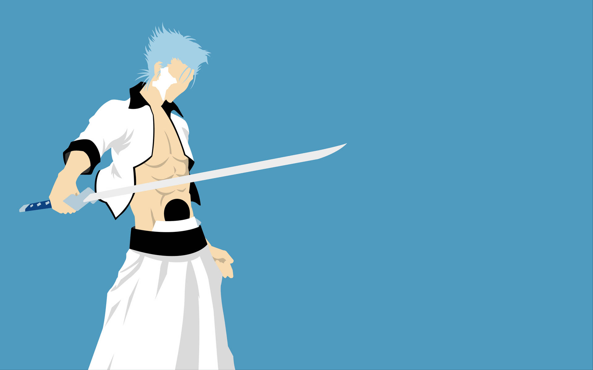 Minimalist Grimmjow Jaegerjaquez Bleach 4k Ultra HD Wallpaper
