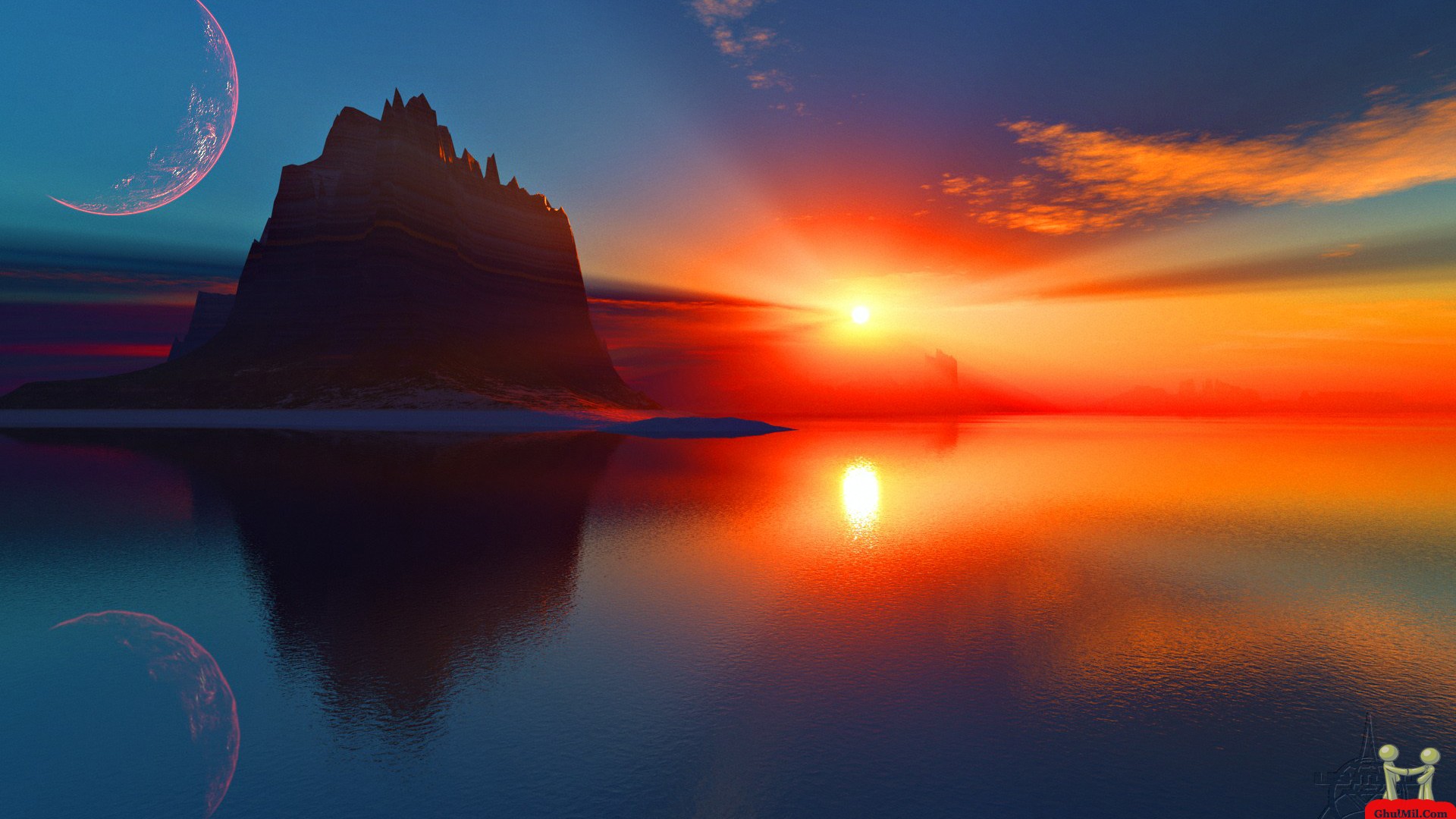 Beautiful Ocean Sunset HD Wallpaper
