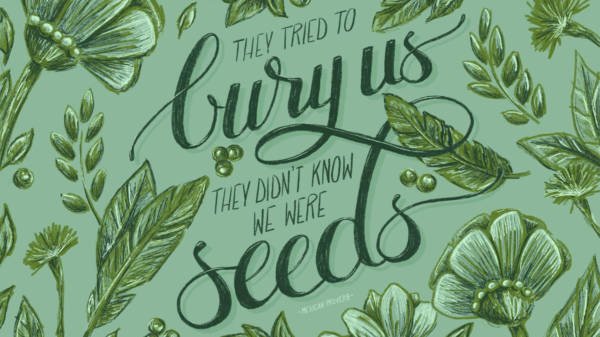 Sage Green Aesthetic Wallpaper
